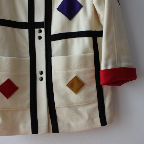 Vintage International Scene Funky Wool Coat - Picture 5 of 15